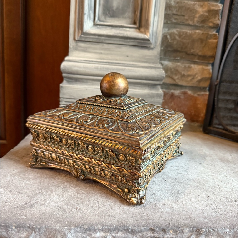 Ornate Gold Decorative Box